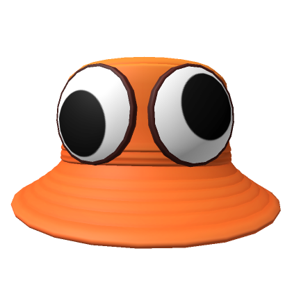 Orange googly eye bucket hat 2025