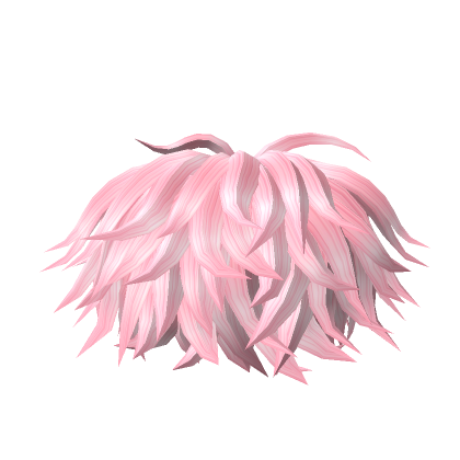 Roblox Item y2k front curly fluffy messy pink boy hair