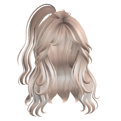 platinum blonde adorable long wavy anime hair's Code & Price - RblxTrade