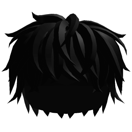 Messy Fluffy Hair Black  Roblox Item - Rolimon's