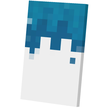 Blue Dripping Paint Pixel Cape