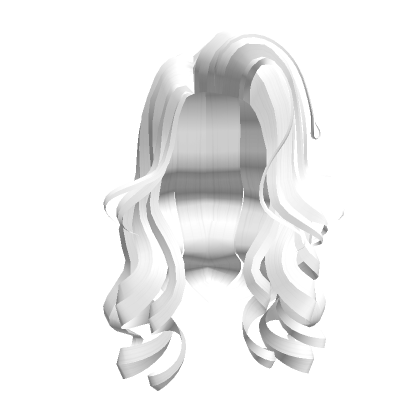 White Curly Girl Hair's Code & Price - RblxTrade