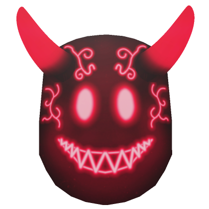 Roblox Item Glowing Red Smile Mask