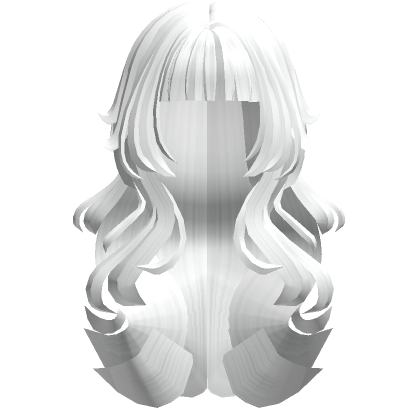 Lush Wavy Grunge wolf hair White | Roblox Item - Rolimon's