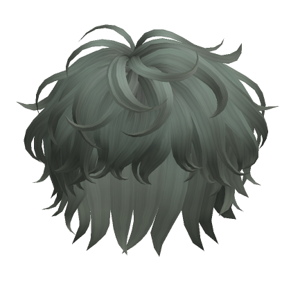 Messy Curly Hair(Green) - Roblox