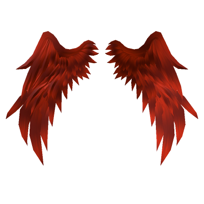 Folded Angel Wings in Red | Roblox Item - Rolimon's