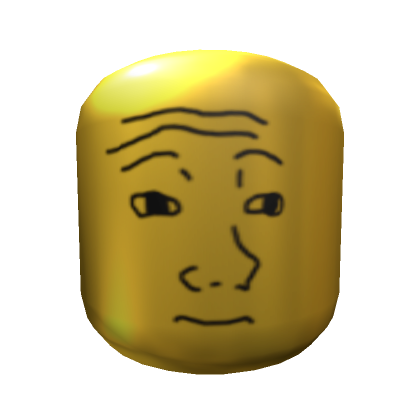 Cabeça de Wojak de Ouro - Roblox