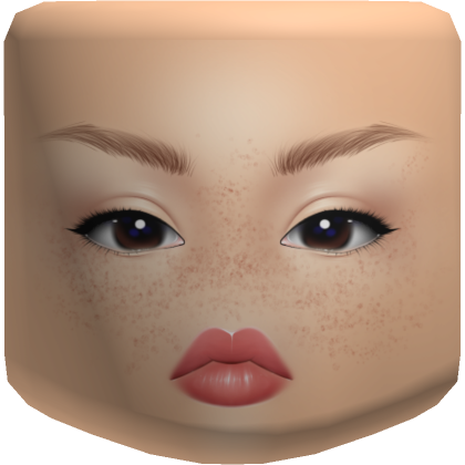 Brown MakeUp Girl Face  Roblox Item - Rolimon's