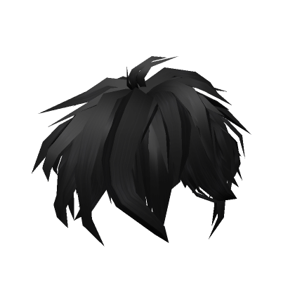 Black Messy Hairstyle - Roblox