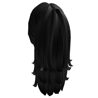 Low Layered Ponytail in Black - Roblox