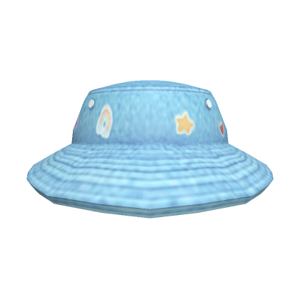 Roblox Item Kidcore Indie Light Denim Trendy Hat