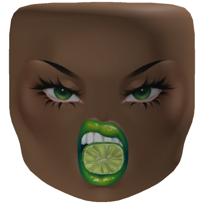 Roblox Item Gimme my Lime chiseled face mask