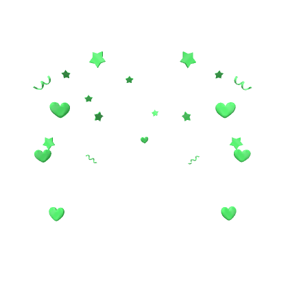 Roblox Item Green Heart Confetti Aura