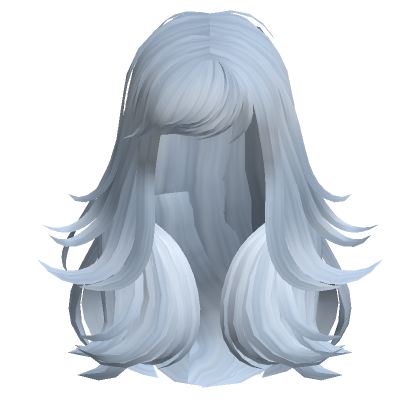 Anime Messy Wolfcut Layered Hair (Blue) - Roblox