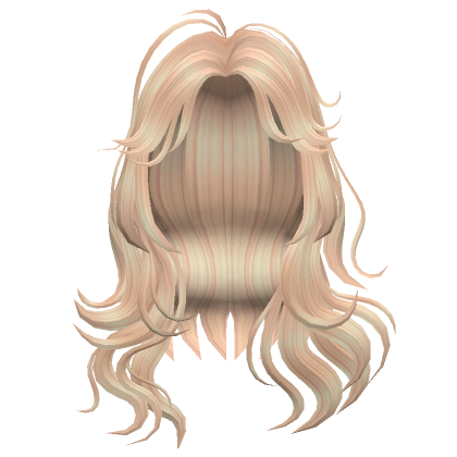 Cute Blonde messy wolfcut long hair | Roblox Item - Rolimon's