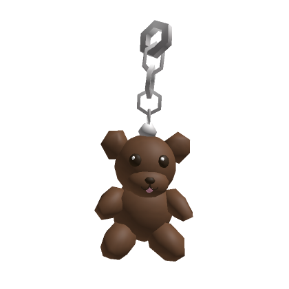 LolasCreativeCorner Brown Teddy Bear Keychain