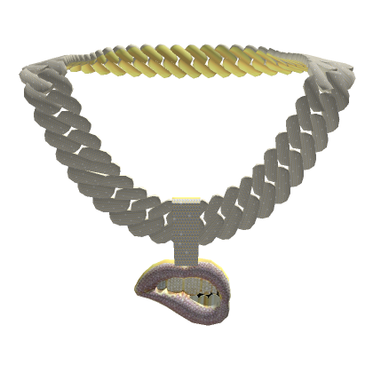 Iced Out Lip Biting Chain [ Blocky ]