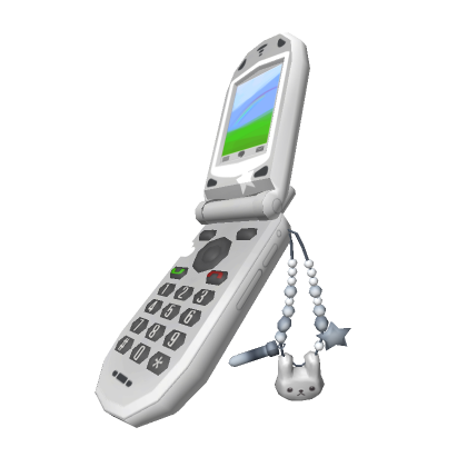 Cute Y2K Flip Phone White | Roblox Item - Rolimon's