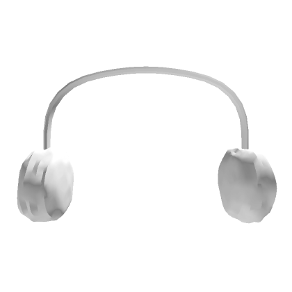Roblox Item Shattered White Warm Headphones