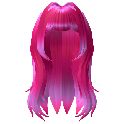 Roblox Item Pink Long Straight Hair