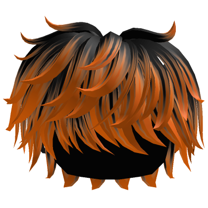 Hauntingly Messy Hair in Black n Orange's Code & Price - RblxTrade