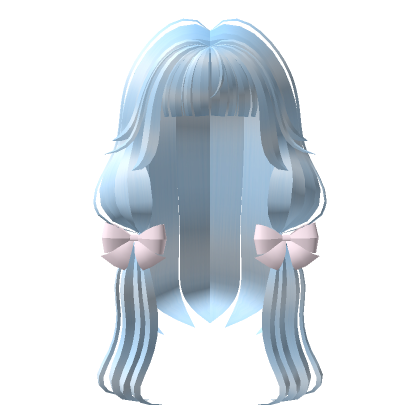Chi's Fluffy Baby Blue Hair With Bow | Roblox Item - Rolimon's