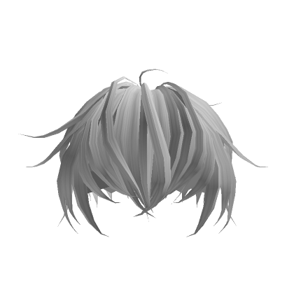 Roblox Item Fluffy White Styled Hair