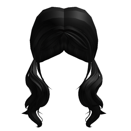 Roblox Item Black Country Girl Flowy Pigtails