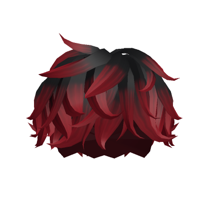 Black to Red Messy Hair's Code & Price - RblxTrade