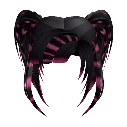Roblox Item Pink Emo Raccoon With Pigtails Hair
