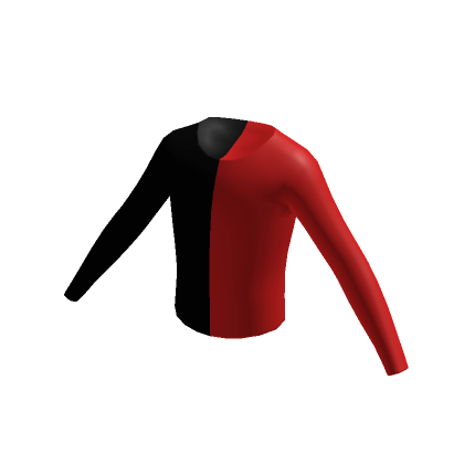 Roblox Item 🍬 Half Black Red Undershirt 🍬