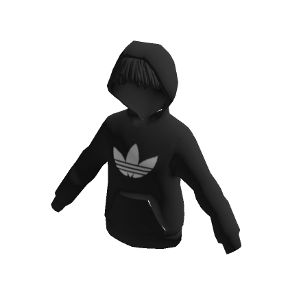 adidas Large Hoodie With Black Hair Roblox