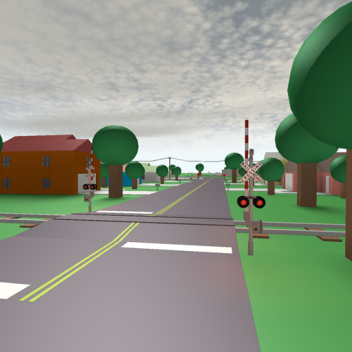 New Railroad Crossing In Town Of Robloxia