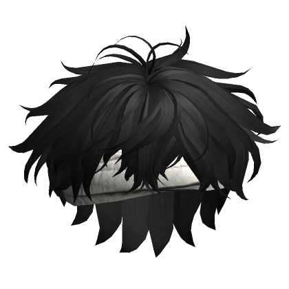 검은색 붕대를 가진 Anime Boy Hair - Roblox