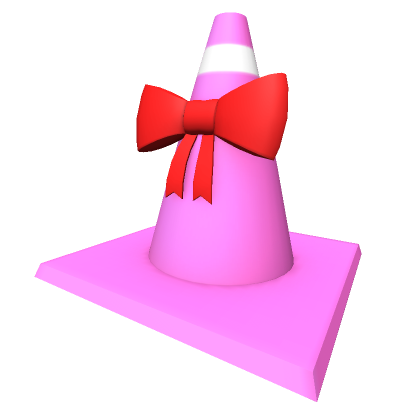 Roblox Item Pretty Pink Traffic Cone