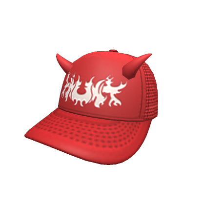 HAUNT HORNED CAP -- RED | Roblox Item - Rolimon's