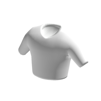 White Crop Top T-Shirt | Roblox Item - Rolimon'S