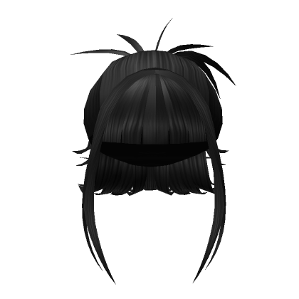 Black Short Anime Hair  Roblox Item - Rolimon's