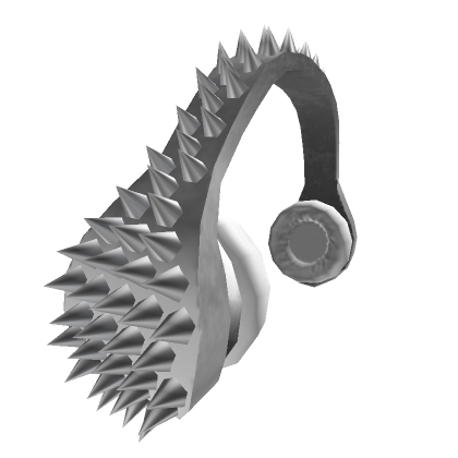 Roblox Item White Spiked Headphones