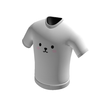 Cute Happy Bear Face White Shirt Roblox Item Rolimon #39 s