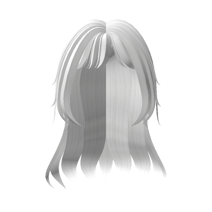 White Cute Wavy Hair With Bangs's Code & Price - RblxTrade