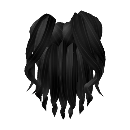Long Hair With High Ponytail Black | Roblox Item - Rolimon's