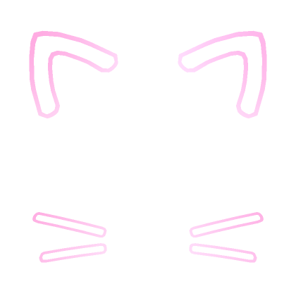 Cute Cat Ear Face Filter [Pink] | Roblox Item - Rolimon's