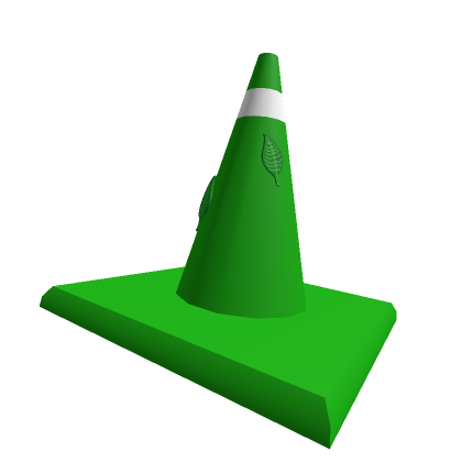 Roblox Item Green Leaf Traffic Cone