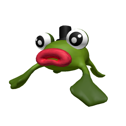 Cyan Sad Frog Meme Head - Roblox