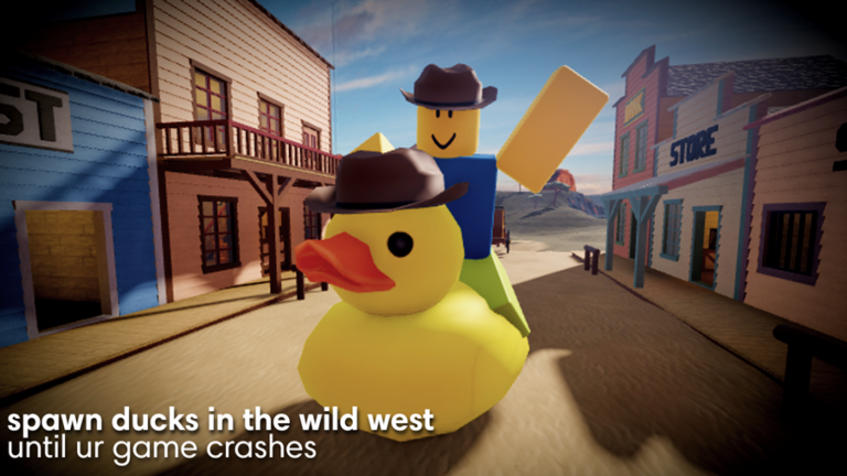 spawn ducks in the wild west until ur game crashes