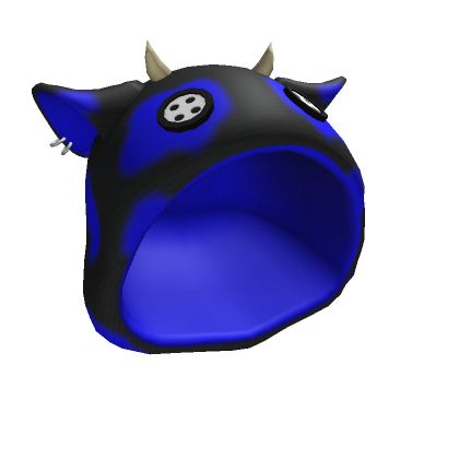 Cow Hoodie Button Eyes (Blue) | Roblox Item - Rolimon's