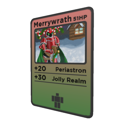 Roblox Item Merrywrath Trading Card 