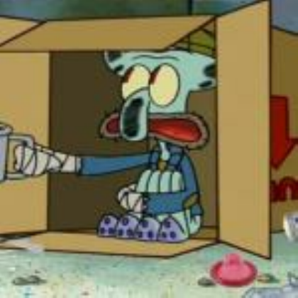 Homeless Squidward