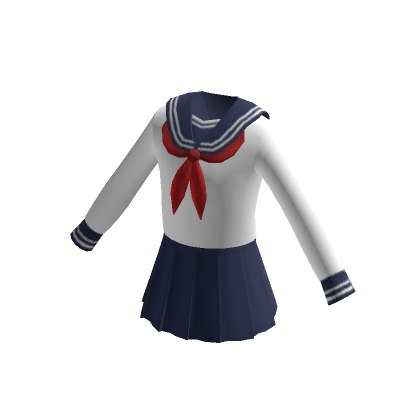 Blue Anime School Uniform II | Roblox Item - Rolimon's